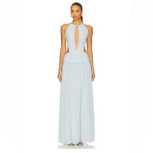 NBD Light Blue Backless Dress